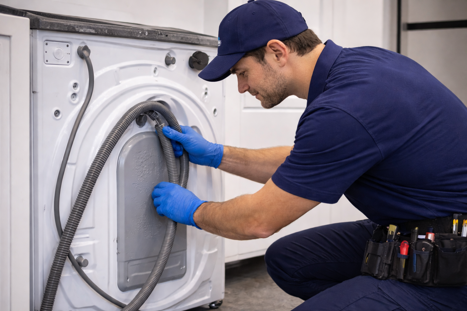 Çamaşır makinesi su almıyor arızasında su giriş hortumu kontrolü